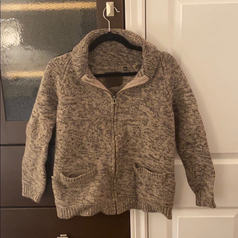 SMALL TNA ZIP SWEATER MADE FROM 100% LAMBS WOOL